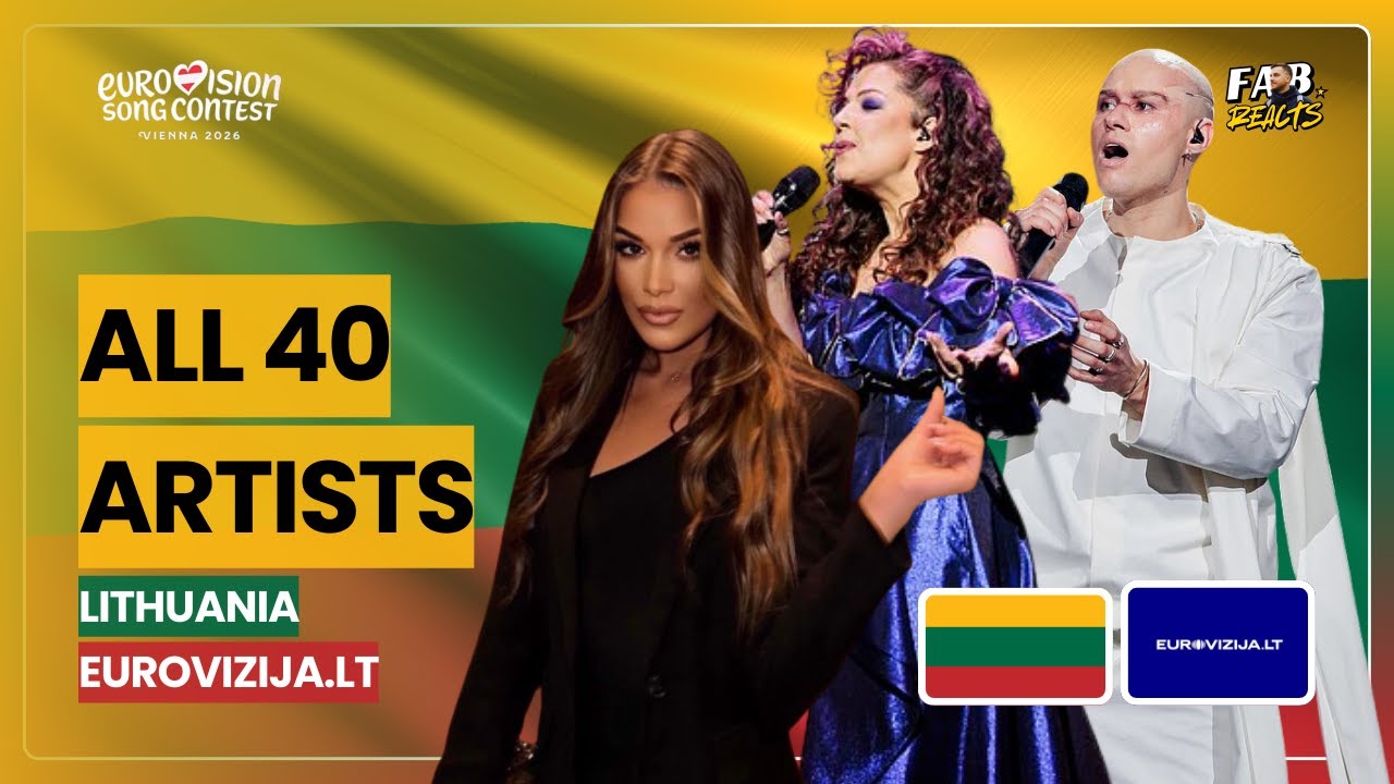 Eurovizija.LT: All 40 Artists | LITHUANIA 🇱🇹 EUROVISION SONG CONTEST 2026 🎶😍 #esc2026