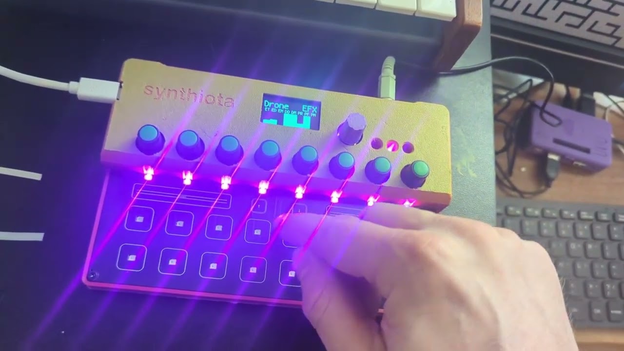 CircuitPython Drone Synthesizer Demo on synthiota