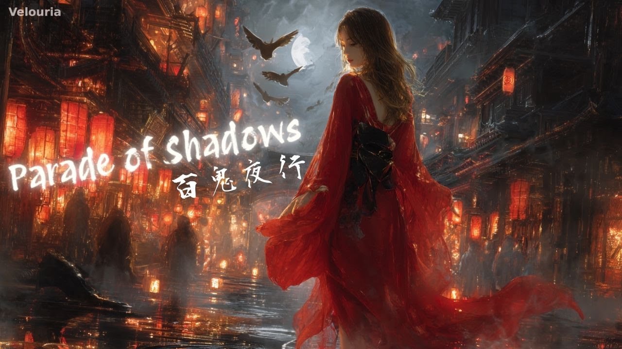 Parade of Shadows 百鬼夜行の宴 👺 | One Hundred Demons Dancing in Moonlight 🌌 (Lyric Video)