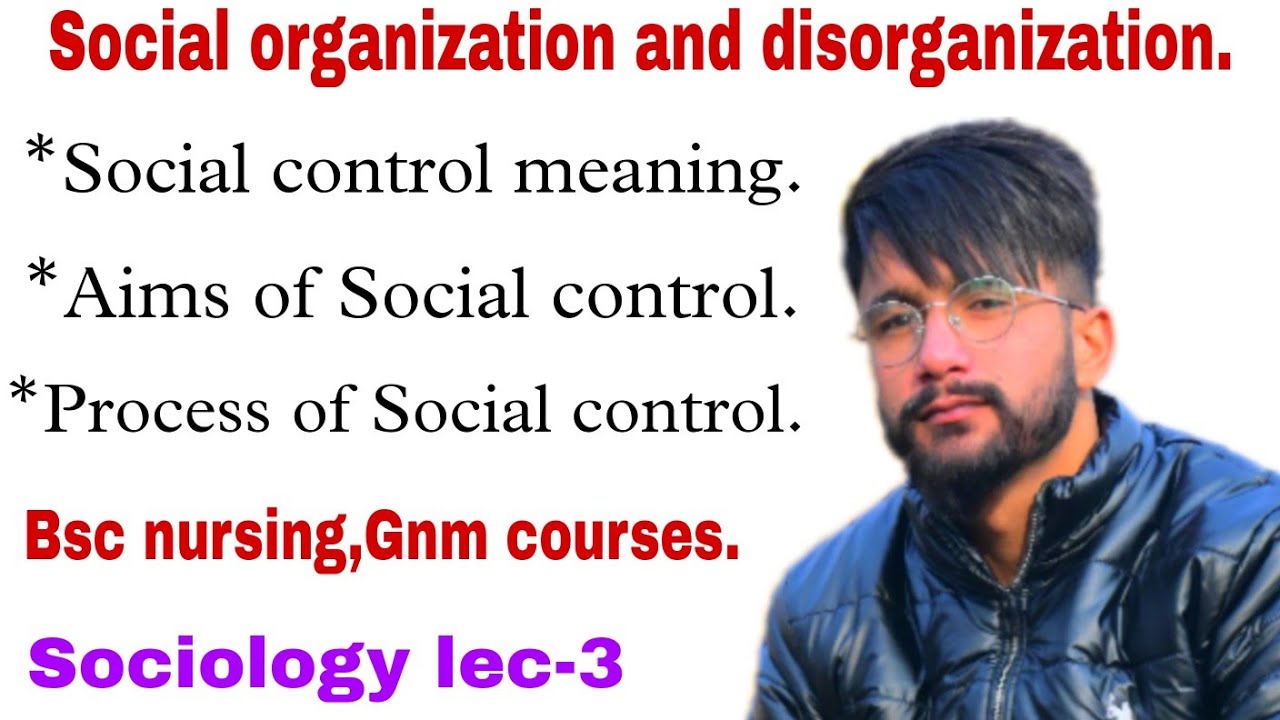 Social control | meaning and definition of social control | aims and process of Social control.Lec-3