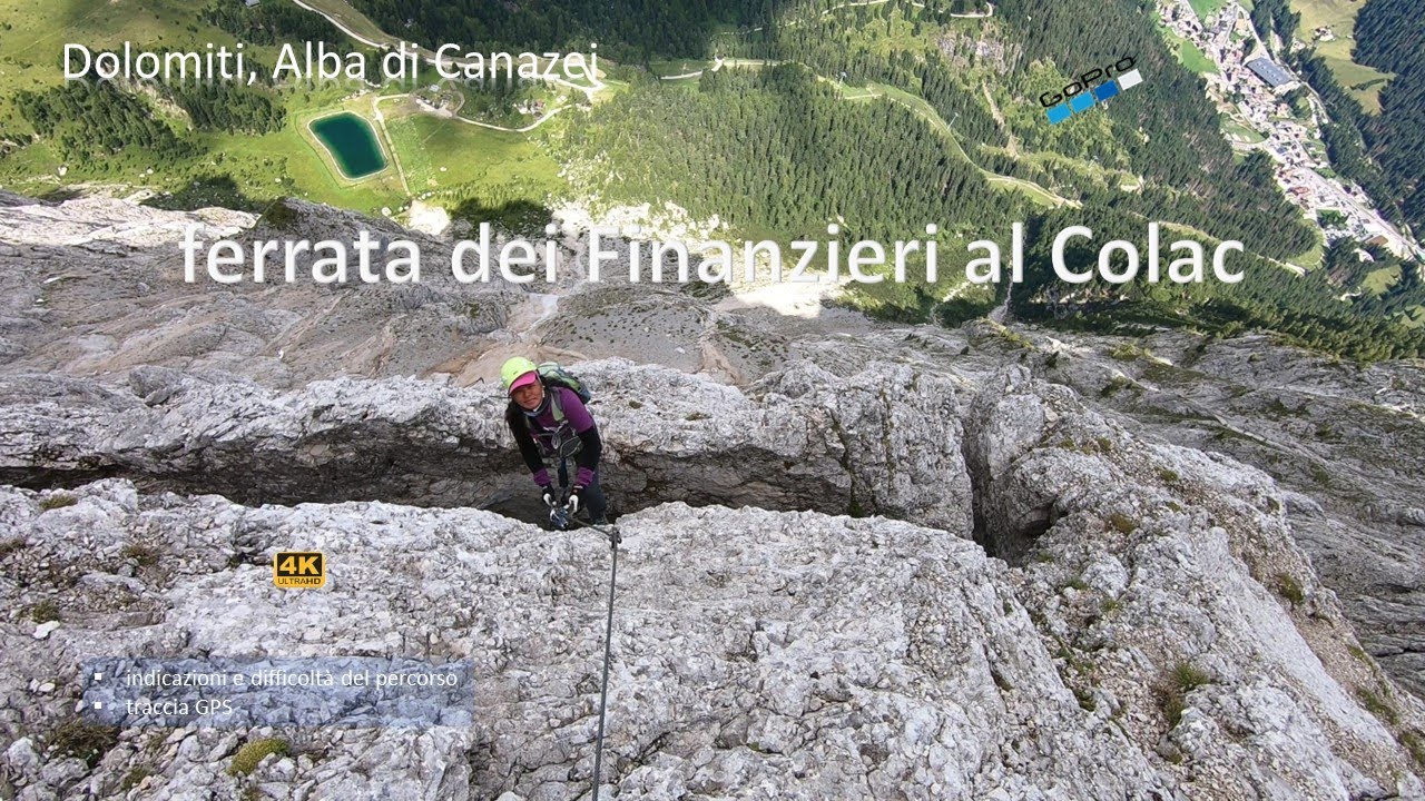 Ferrata dei Finanzieri al Colac. Dolomiti, Alba di Canazei