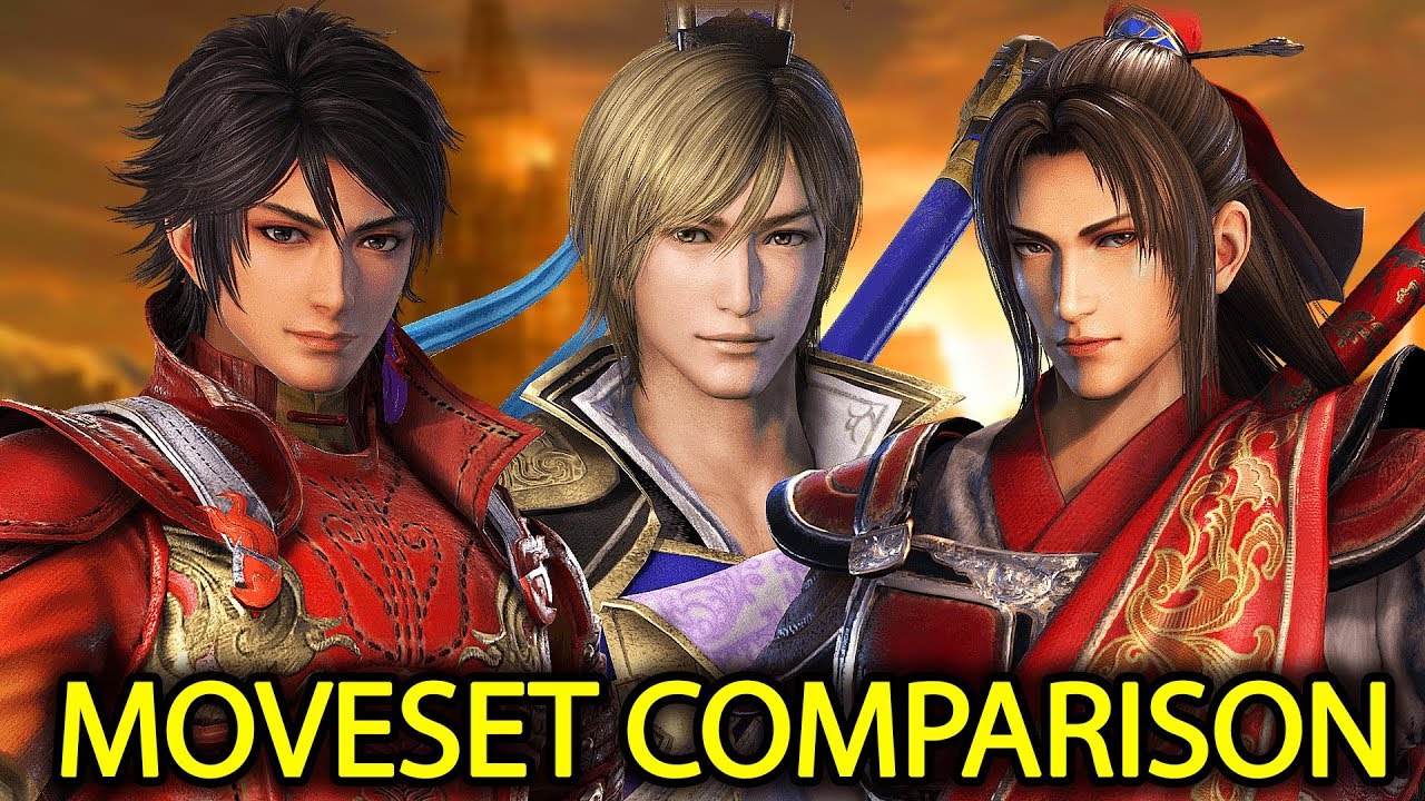 DYNASTY WARRIORS 9 Side by Side Moveset Comparison #8 | Zhou Yu, Guo Jia, Zhu Ran | 真・三國無双8