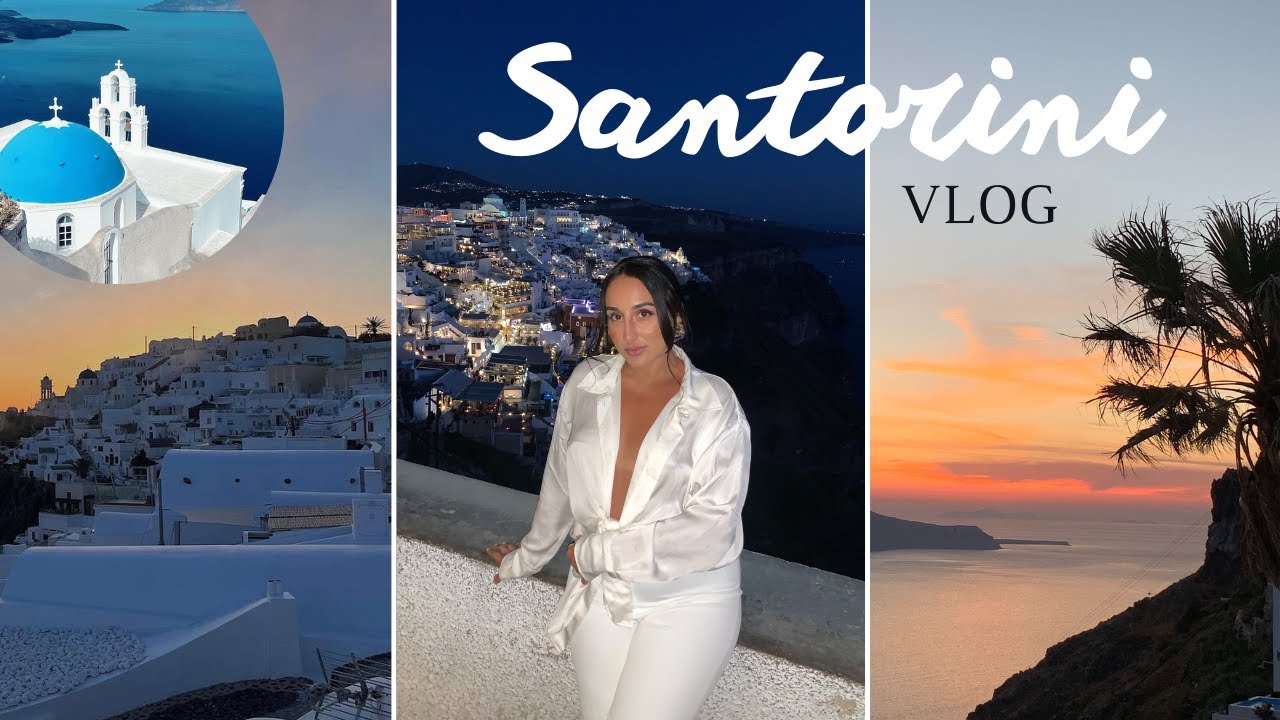 VLOG SANTORIN : MON VOYAGE DE RÊVE 🇬🇷 PART I
