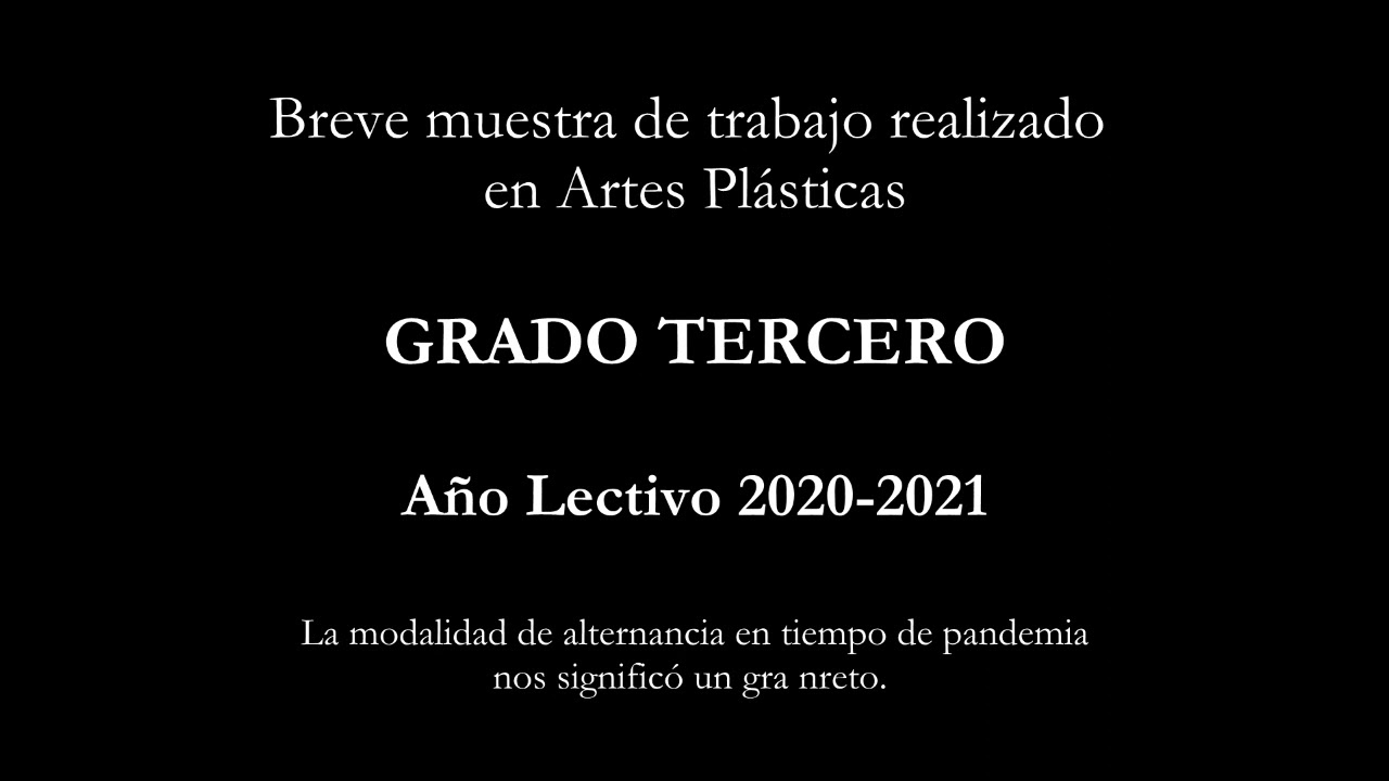 Muestra Artística Grado Tercero, Colegio Encuentros - Cali 2021