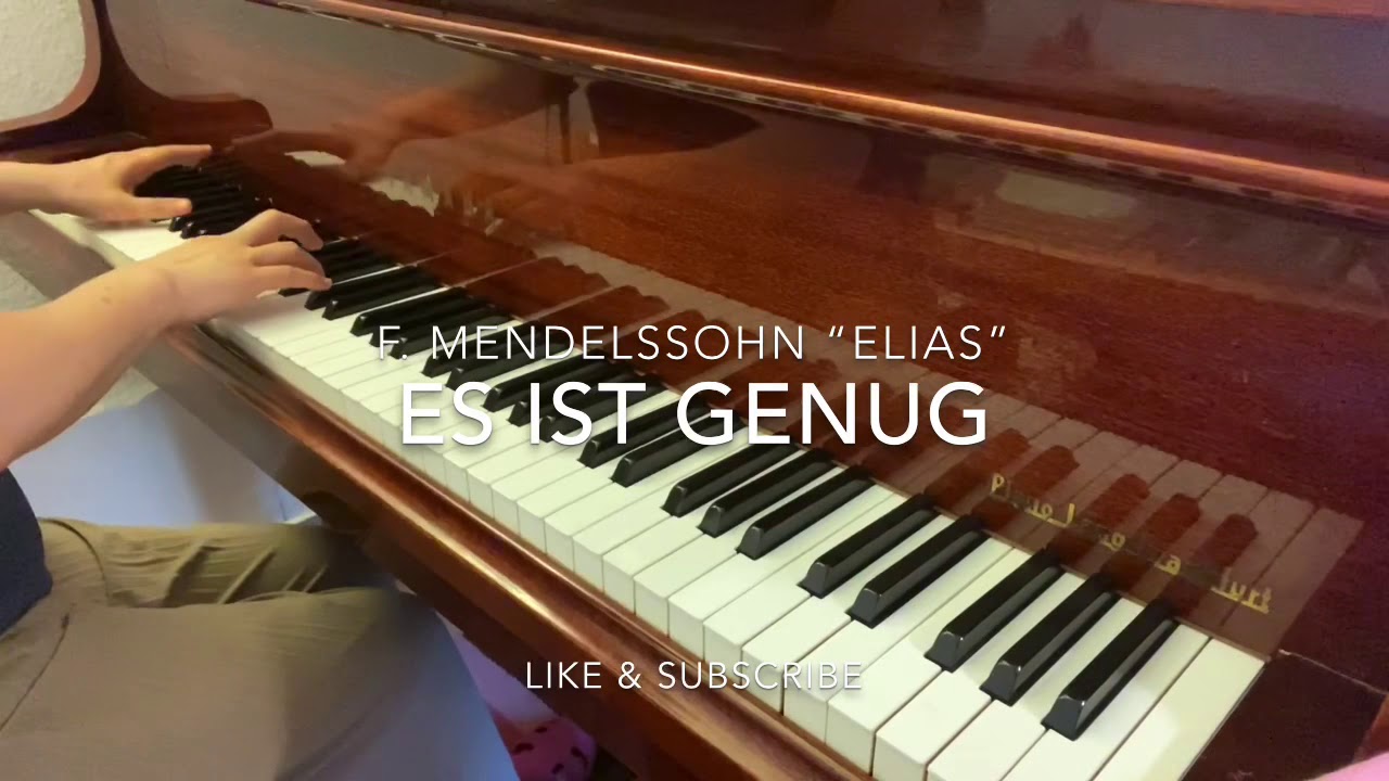 F.Mendelssohn Elias “Es ist genug” Piano accompaniment