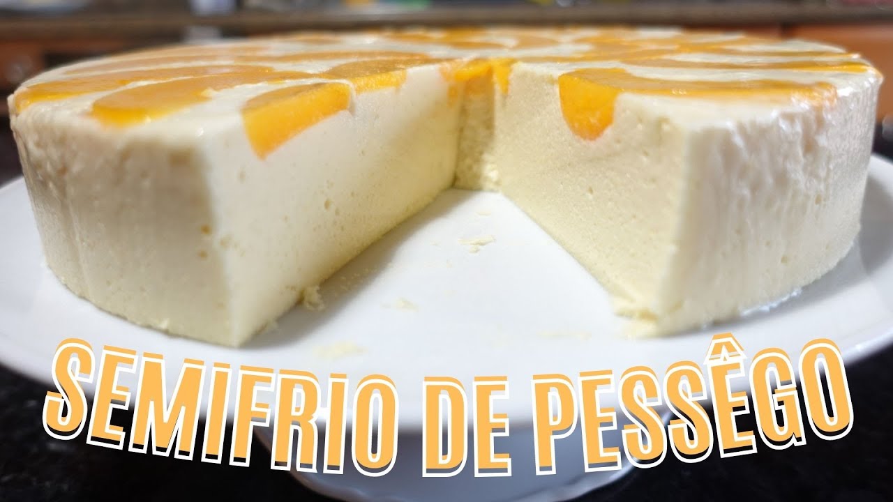 Semifrio de Pêssego é uma sobremesa deliciosa para o Natal em 2022!