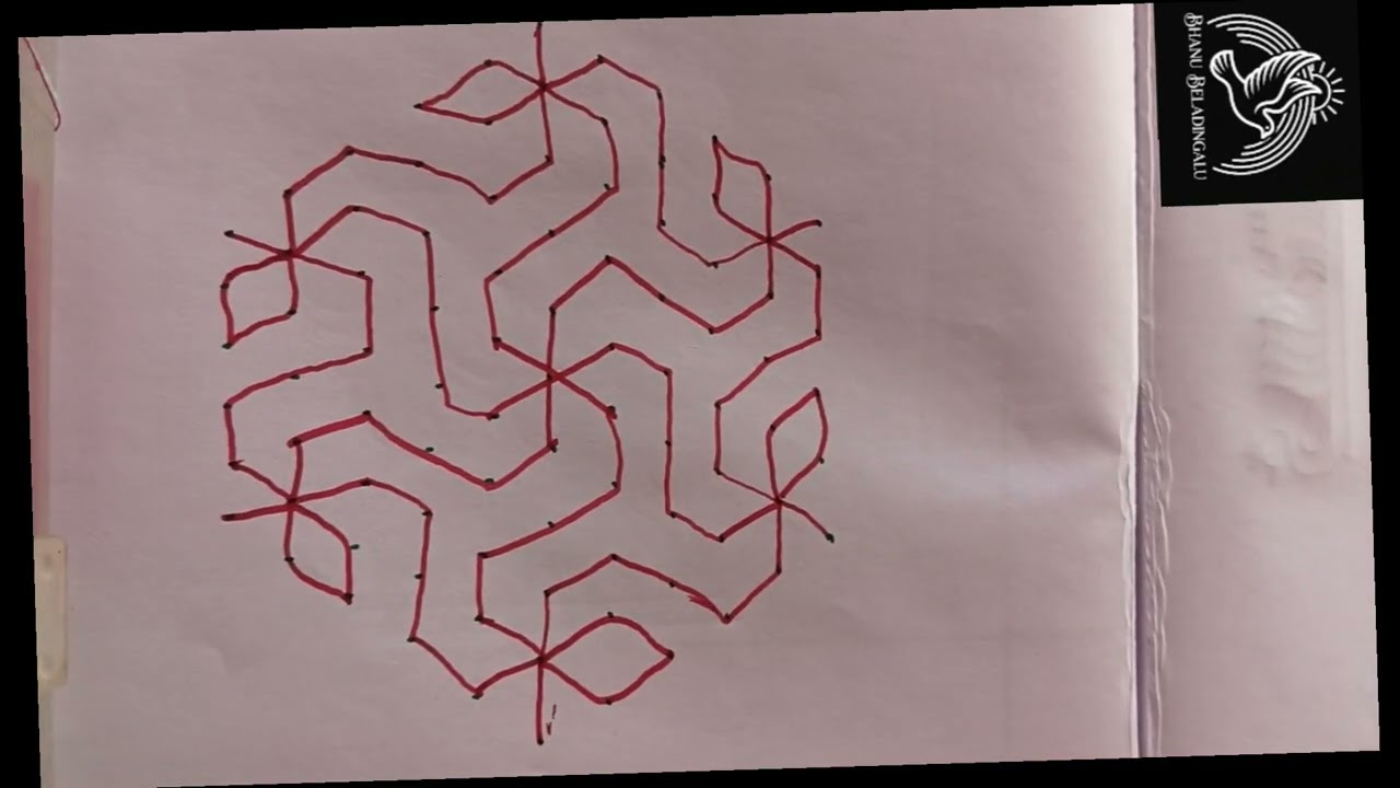 3D rangoli designs by Bhanu beladingalu channel 