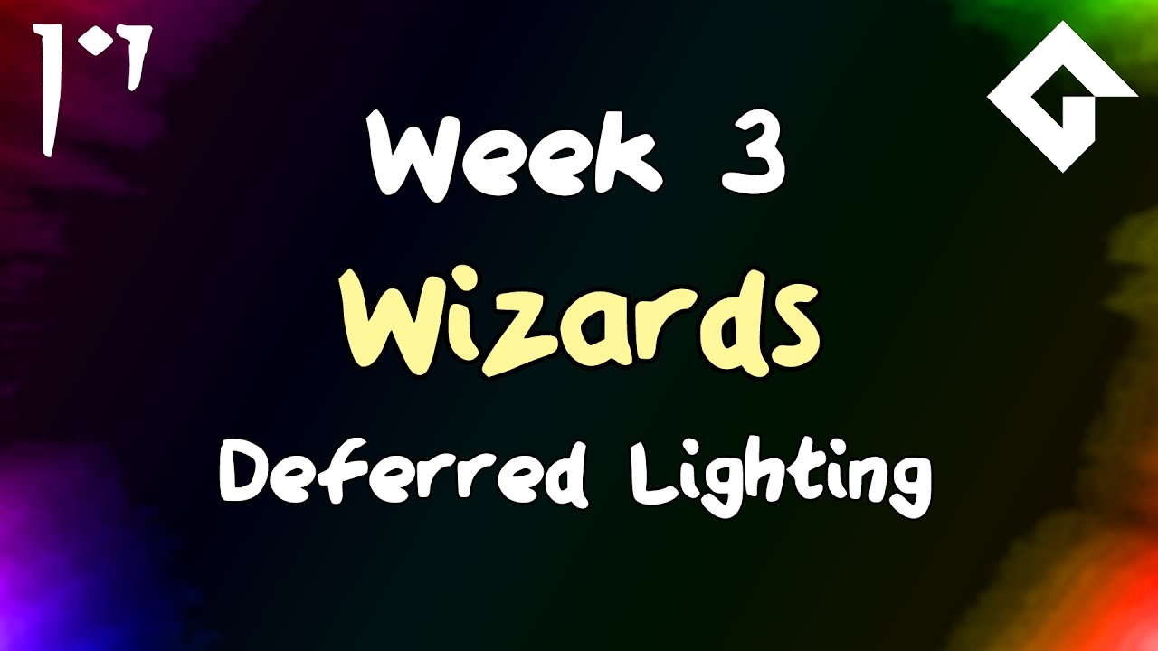 3D Wizards - Week 3 - Deferred Lighting and Surface Formats