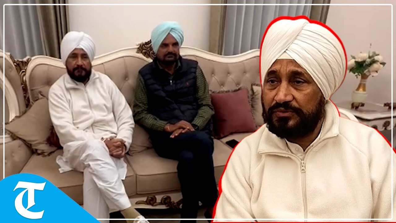 Congress leader Charanjit Channi spends night with Moosewala's parents at their Mansa house
