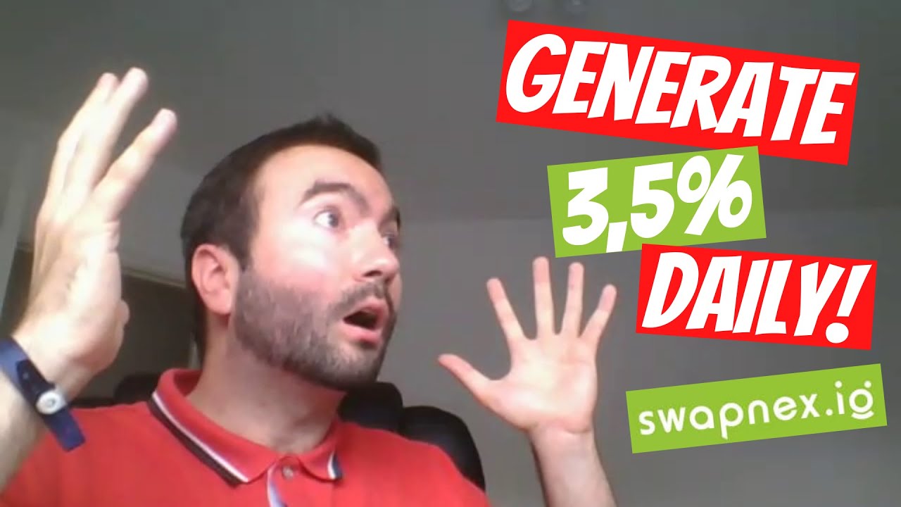🤑 Generate up to 3.5% DAILY - Swapnex Review 🤑 24/7 Passive income ! 😴