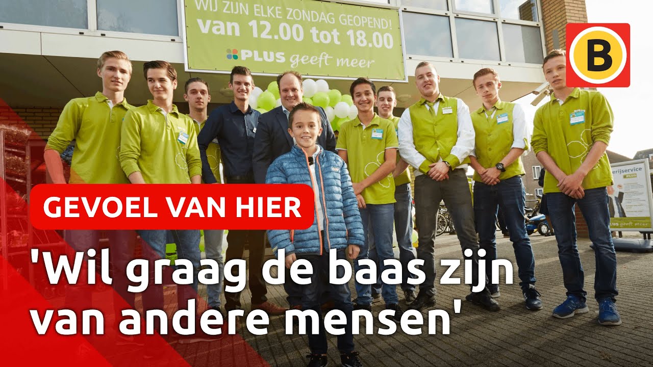 9-jarige Joris één dag manager van PLUS Supermarkt | Omroep Brabant