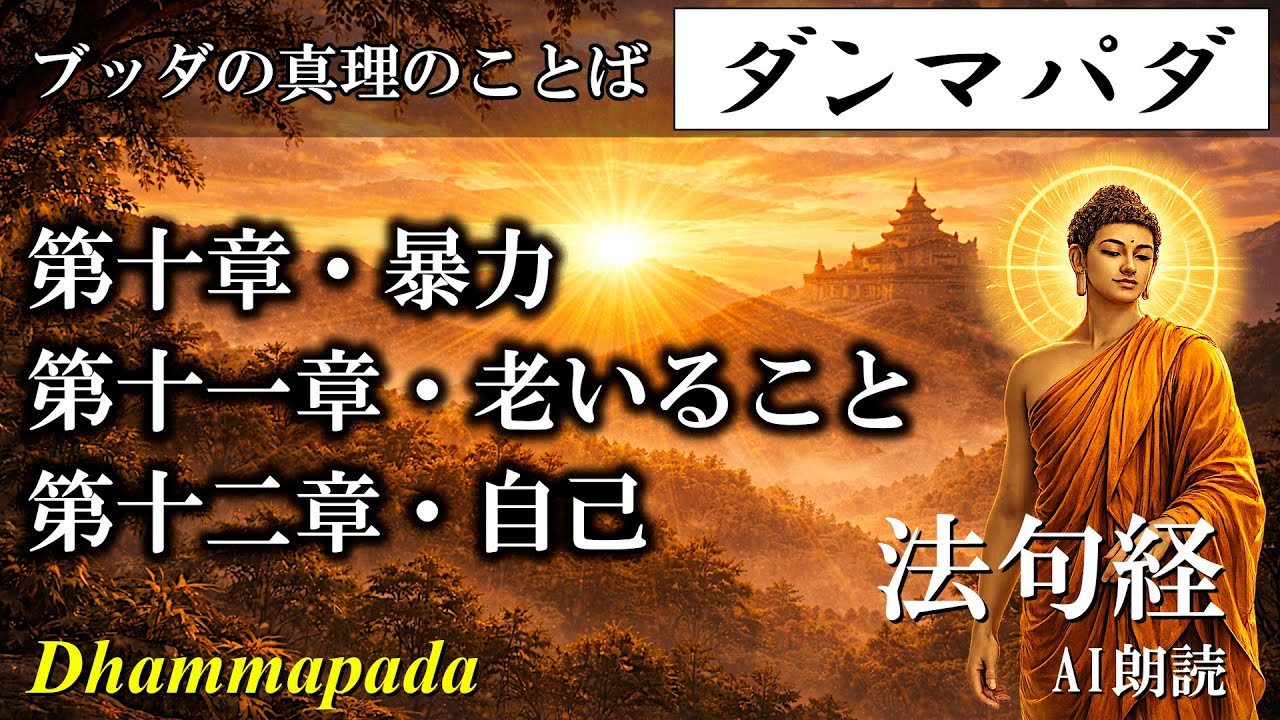 【 ダンマパダ 】第十章（暴力）第十一章（老いること）第十二章（自己）