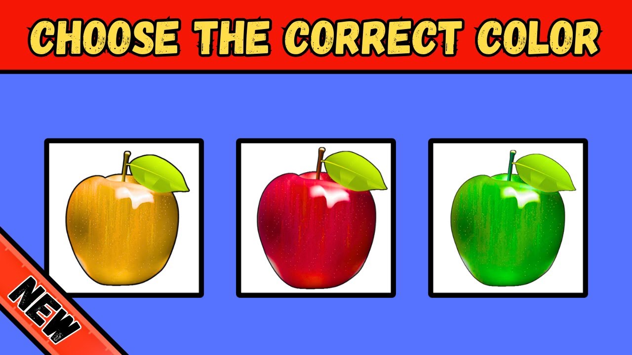 CHOOSE The CORRECT COLOR Of Fruits | Quiz Skool |