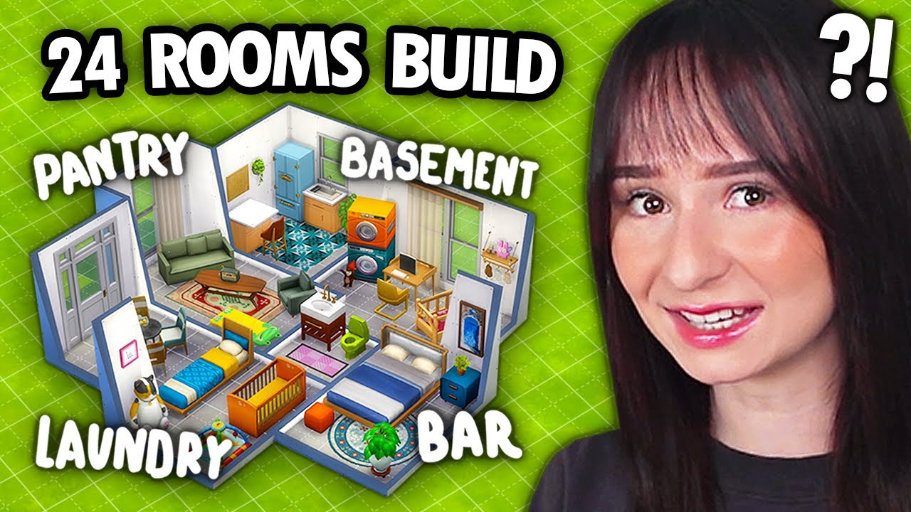 Can I build a house with 24 DIFFERENT ROOMS in The Sims 4