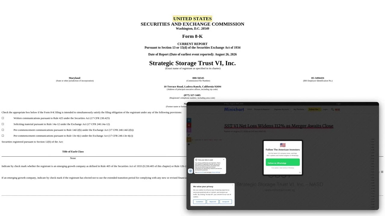 SST VI Merger: My Biggest Concern from the Latest 8-K