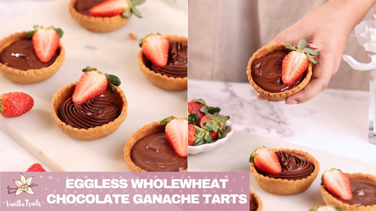 Chocolate Ganache 3 Ways | Mini Chocolate Tarts with Crispy Wholewheat Tart Shells