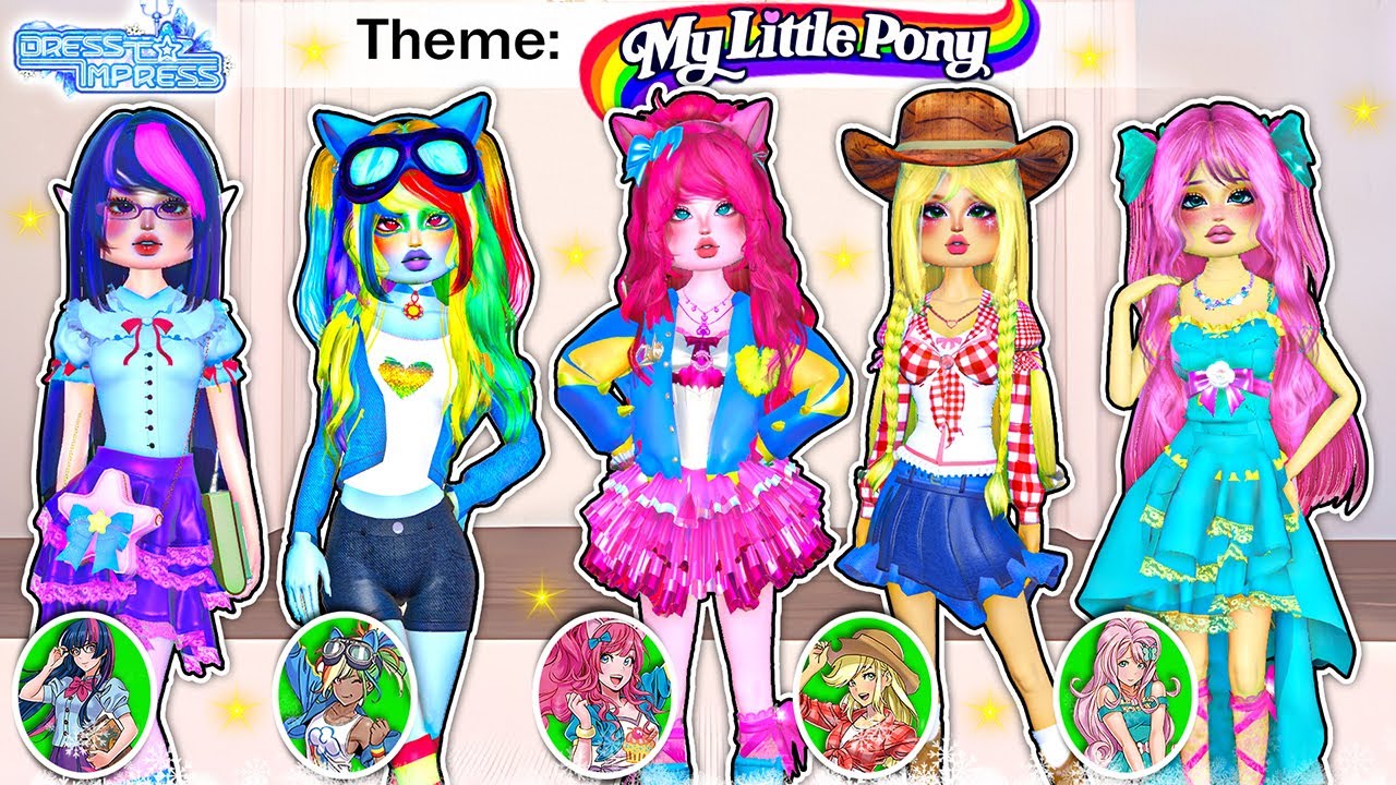 Покупайте темы My Little Pony в разделе «Платья», чтобы ВПЕЧАТЛЯТЬ! Roblox