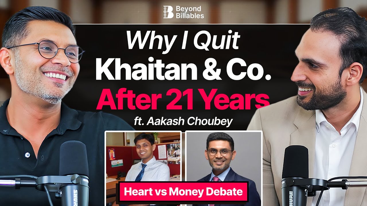 🚨Срочно: Аакаш Чобей об уходе из Khaitan & Co. после 21 года сотрудничества | Beyond Billables