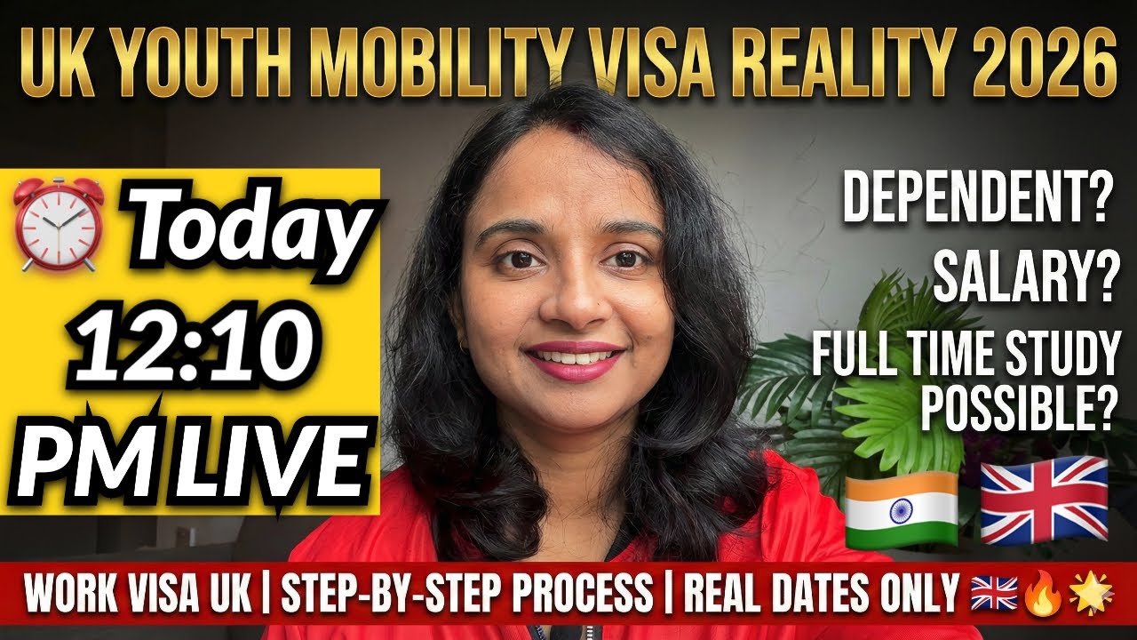 UK 🇬🇧 Youth Mobility Visa 2026 LIVE 🔴 | Fees, Documents, Jobs, Salary | Ask Your Questions LIVE