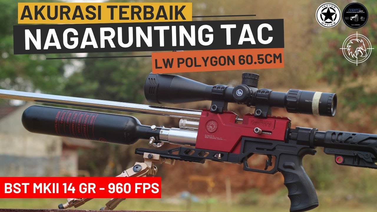 NAGARUNTING TACTICAL with LW POLYGON GERMANY 60.5 cm | BST MKII 14 gr MANTAP POLL