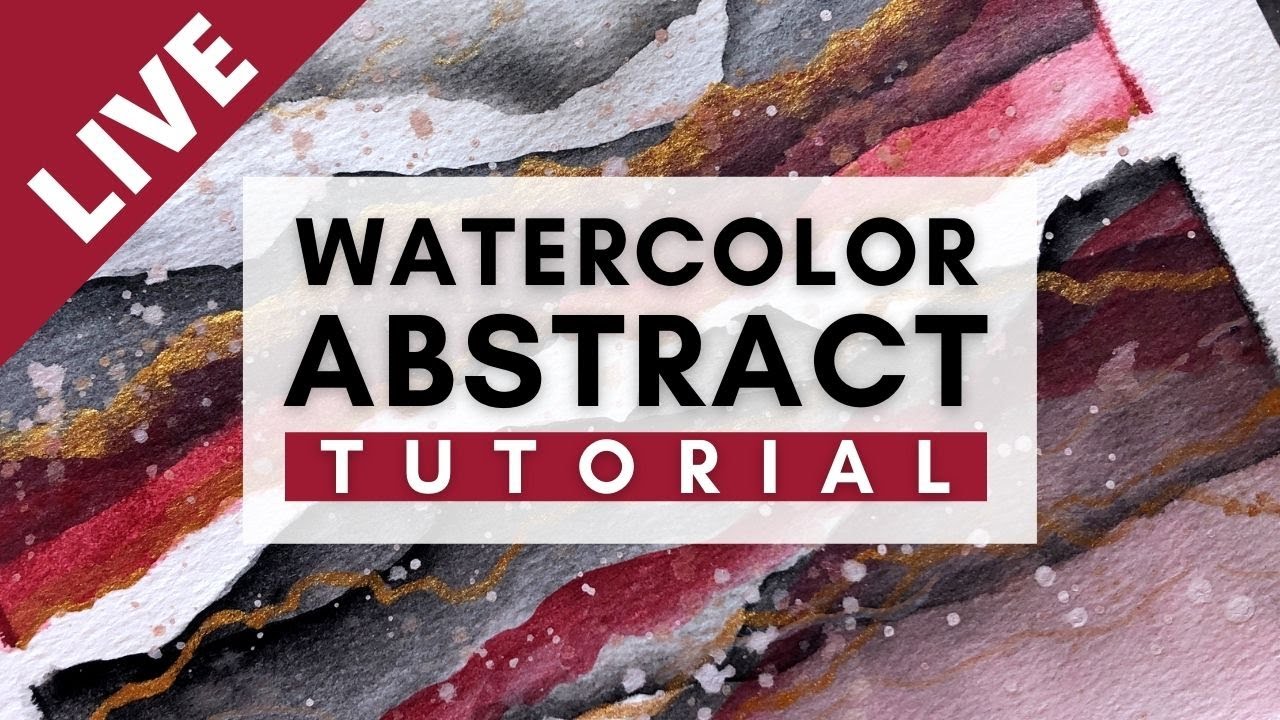 Abstract Watercolor & Ink Painting LIVE