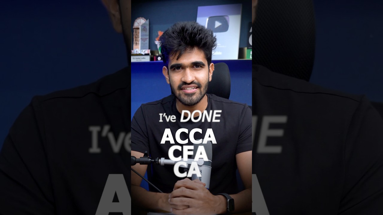 CFA, ACCA, CA - Which Is Toughest? #kushallodha #ca #cfa #acca #shorts