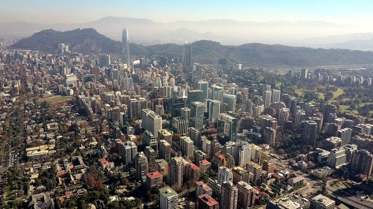 Never seen before Santiago de Chile (500 meters DJI Phantom 3 Drone aerial view)