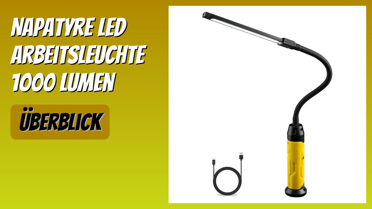 BEWERTUNG (2025): Napatyre LED Arbeitsleuchte 1000 Lumen. Infos