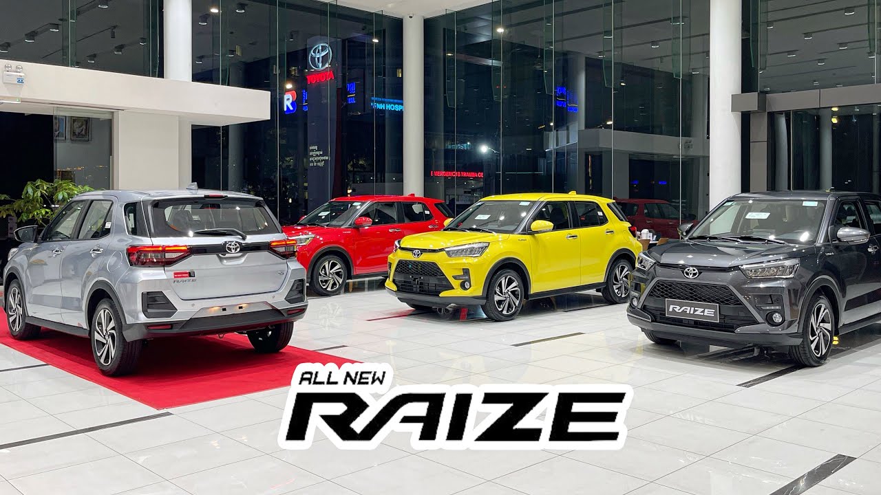 Toyota Raize 2023 4 Color, Yellow, Silver, Grey, Red, [Interior and Exterior] In-Depth Walk-around