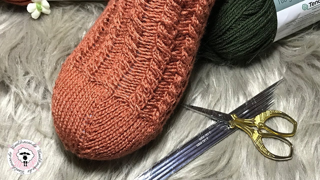Propellerspitze bei Socken stricken / Socke Spitze Strickanleitung / Woolhouse.de