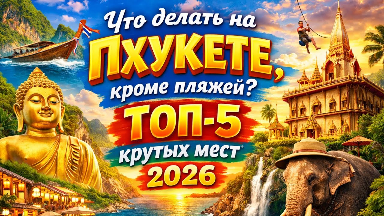 Не трать отпуск на пляже! 5 мест на Пхукете, которые нужно увидеть