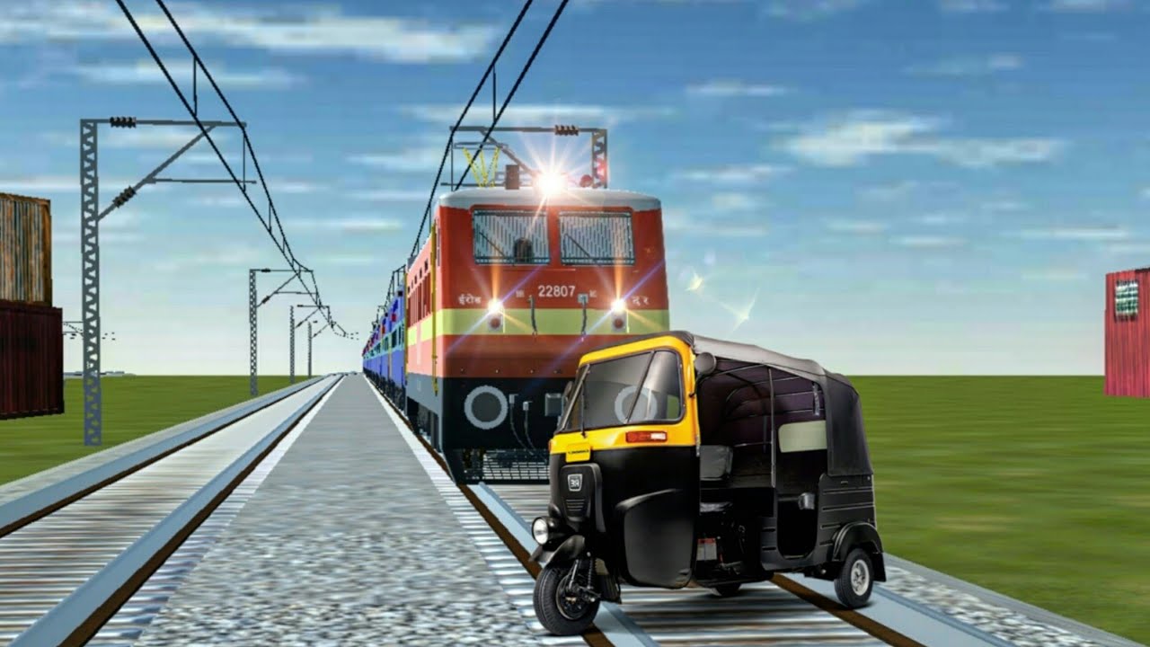 Crazy Auto STOPS the Train and escapes Indian Railways in Trainzimulator