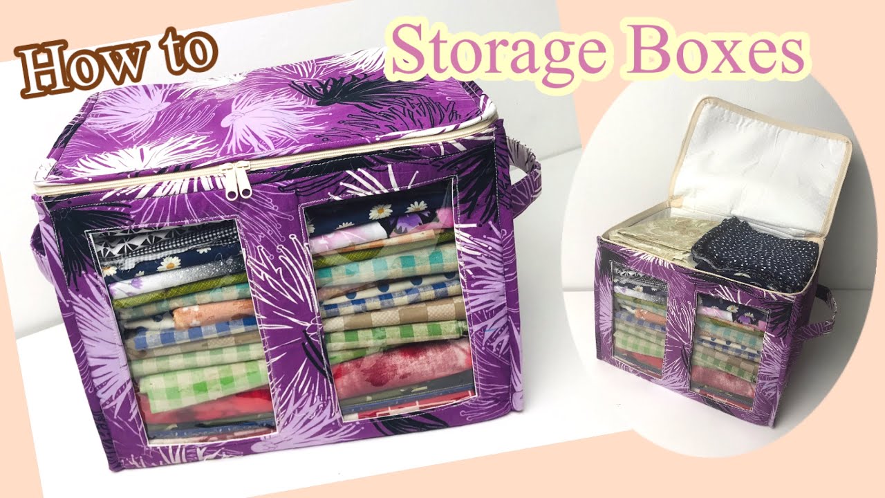 How to make storage boxes|DIY fabric storage boxes|storage boxes making at home