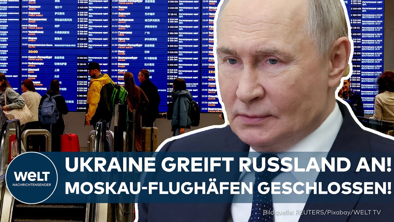 RUSSLAND: Putin schlie&szlig;t Flugh&auml;fen! Massive Drohnen-Angriffe der Ukraine!
