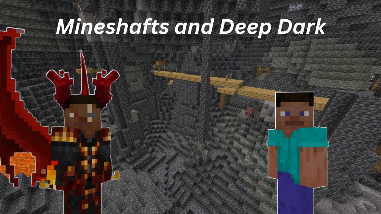 Minecraft Modded Bedrock - Mineshafts and Searching for an Ancient City