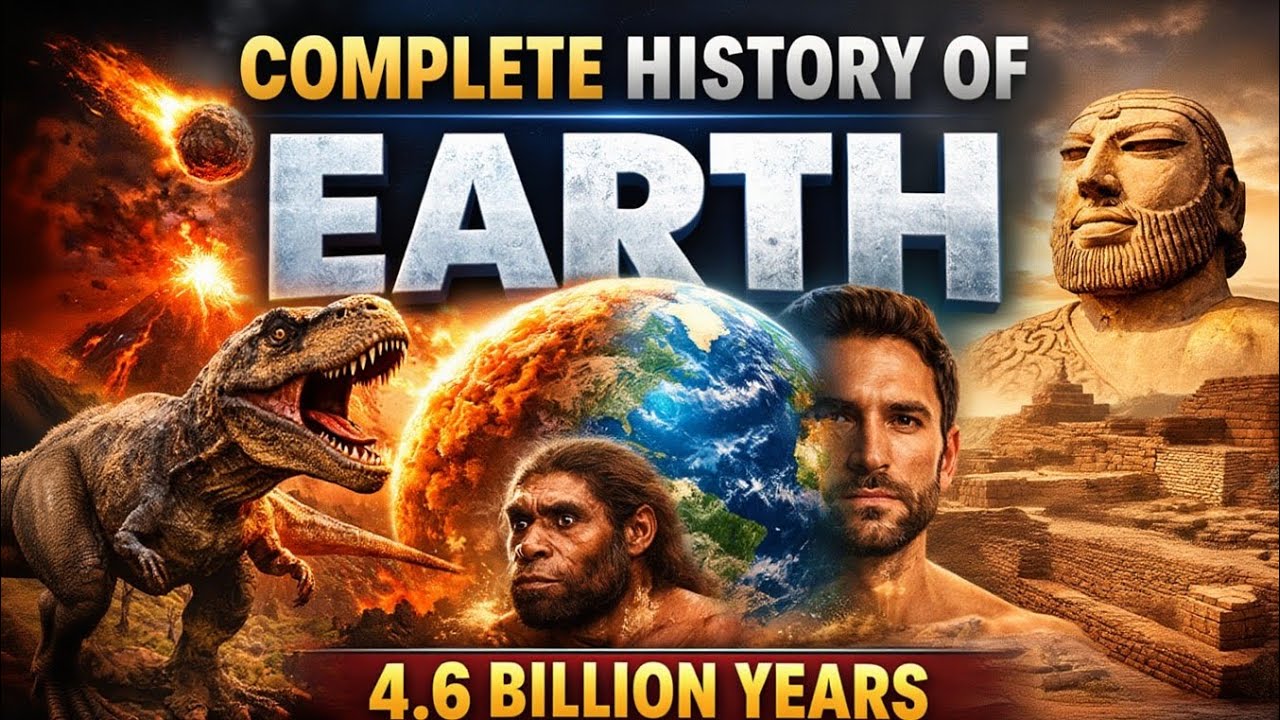Complete History of Earth (4.6 Billion Years) | From Dinosaurs to Human Evolution | Full History 