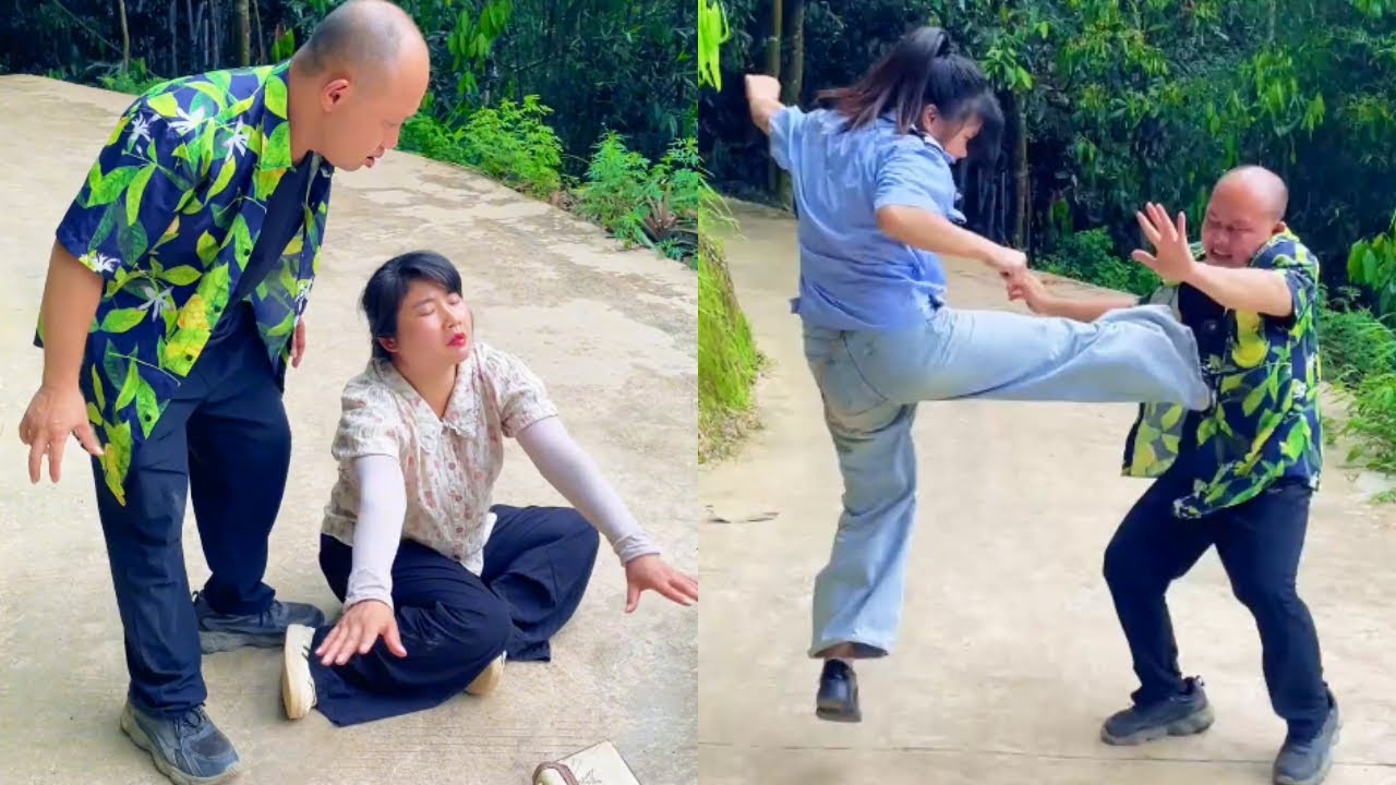 人贩子当街绑架路人，还好美女装瞎躲过一劫，不然后果不堪设想 #正能量剧情 #comedy #搞笑 #movie  #短剧 #正能量 #缅北