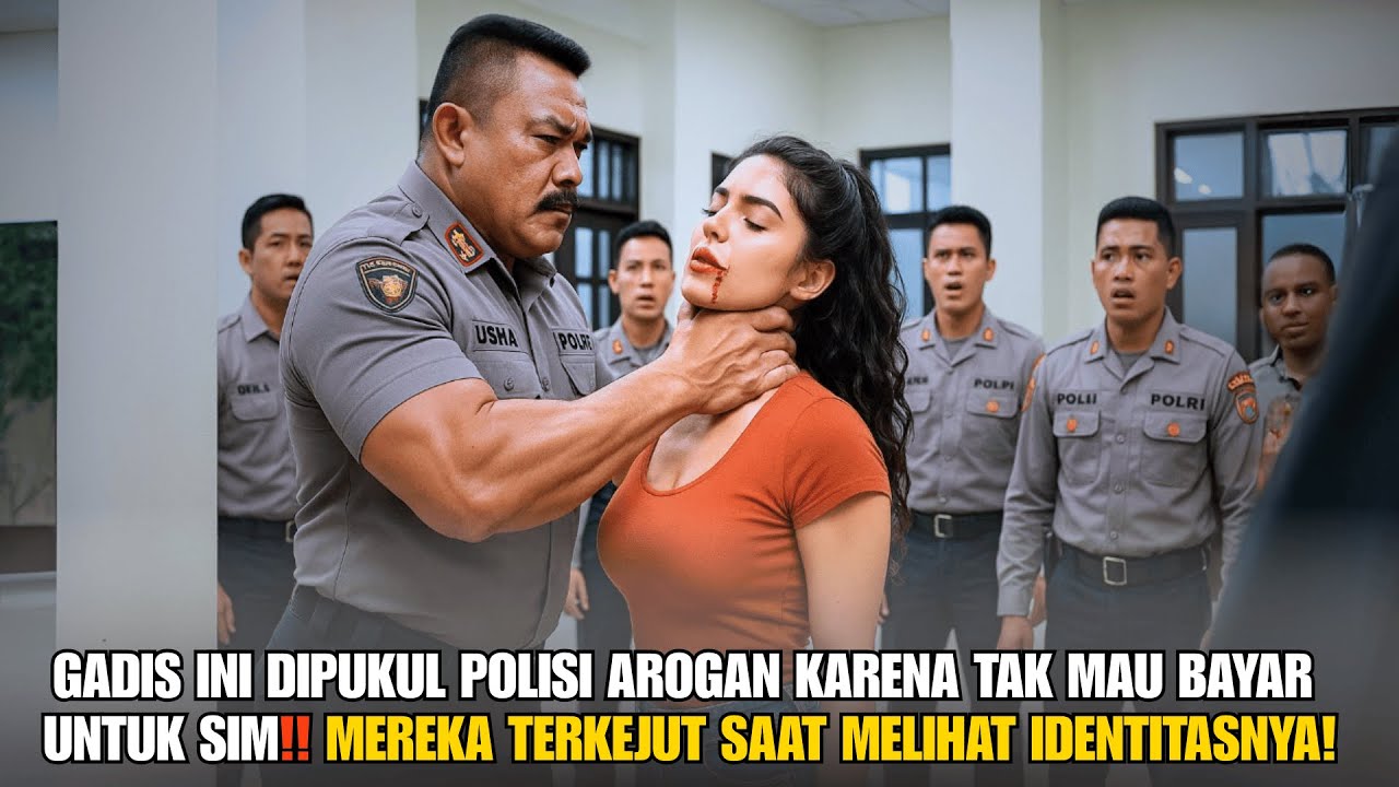 Wanita Ini Datang Ambil SIM… Tapi Justru Menjatuhkan Polisi Brutal di Depan Umum!