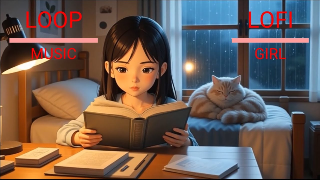 Cozy Night Reading 📖 | 1 Hour Lofi Hip Hop Radio - Study, Focus & Sleep | Indigo Hour Loops