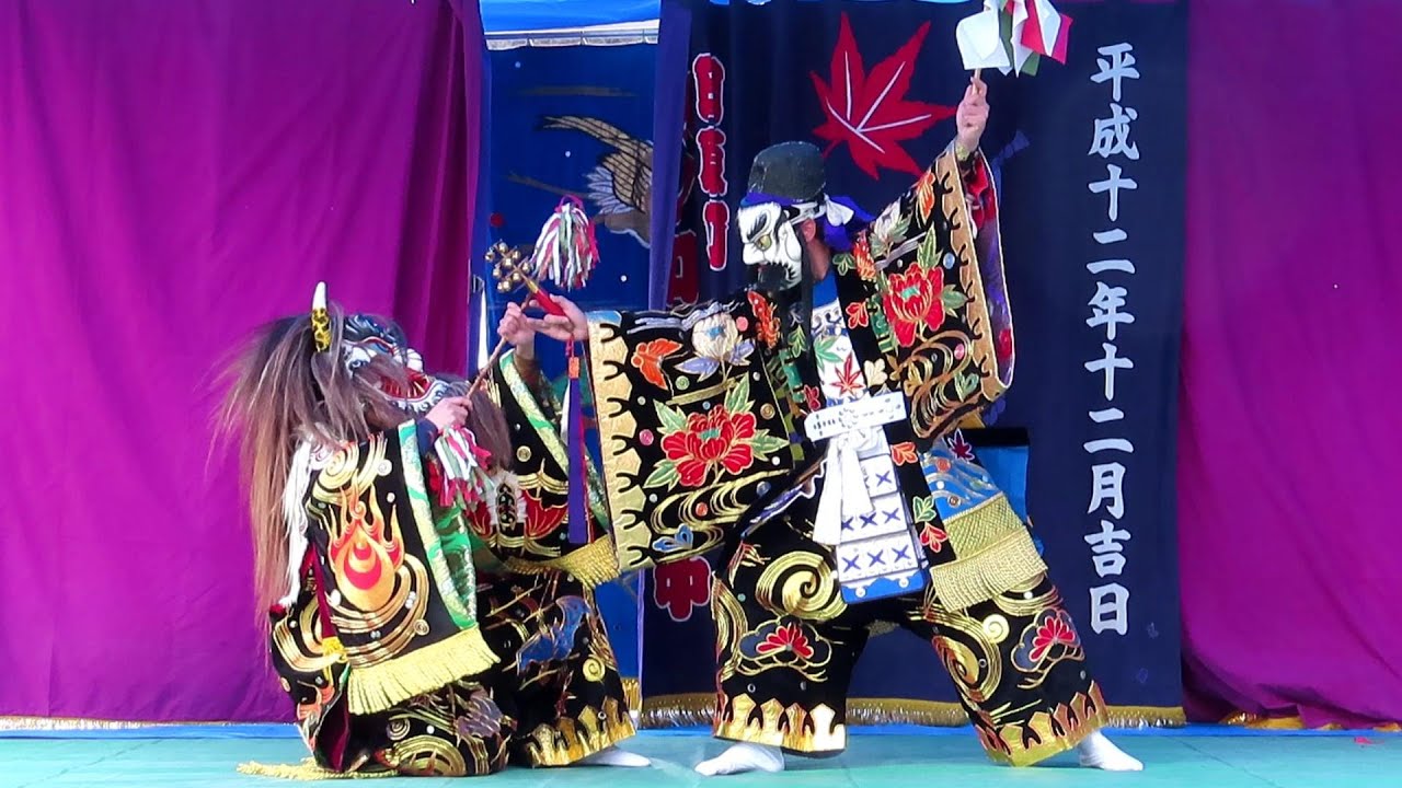 【石見神楽　道返し】木ノ口神楽社中2022.3.20～道の駅かきのきむら25周年大感謝祭
