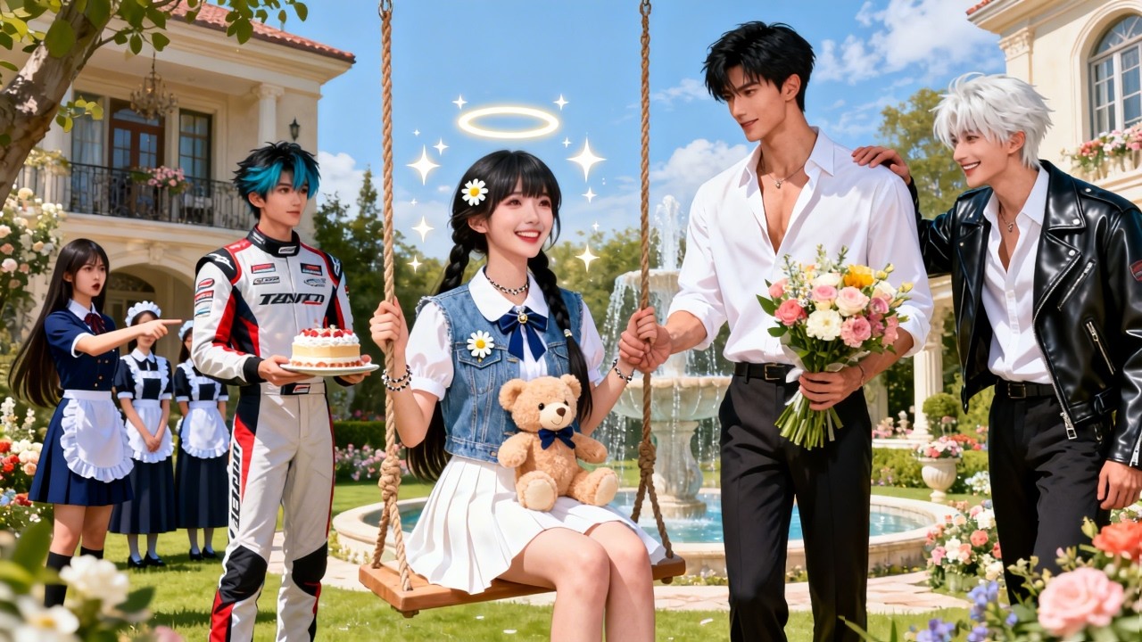 The long-lost daughter is found. Three CEO brothers hear her thoughts and spoil her endlessly.