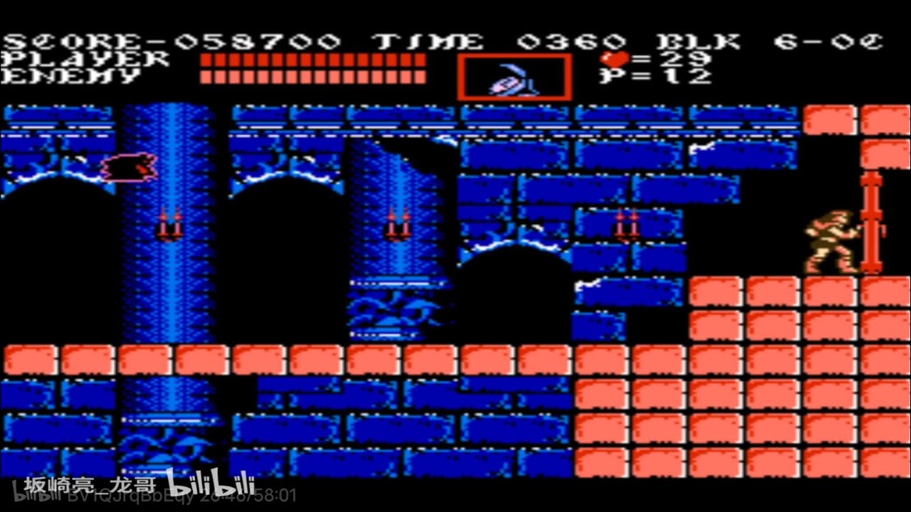Castlevania 3 (PAL) Playthrough (Trevor Only,Pirate Ship Way) NES-Dendy