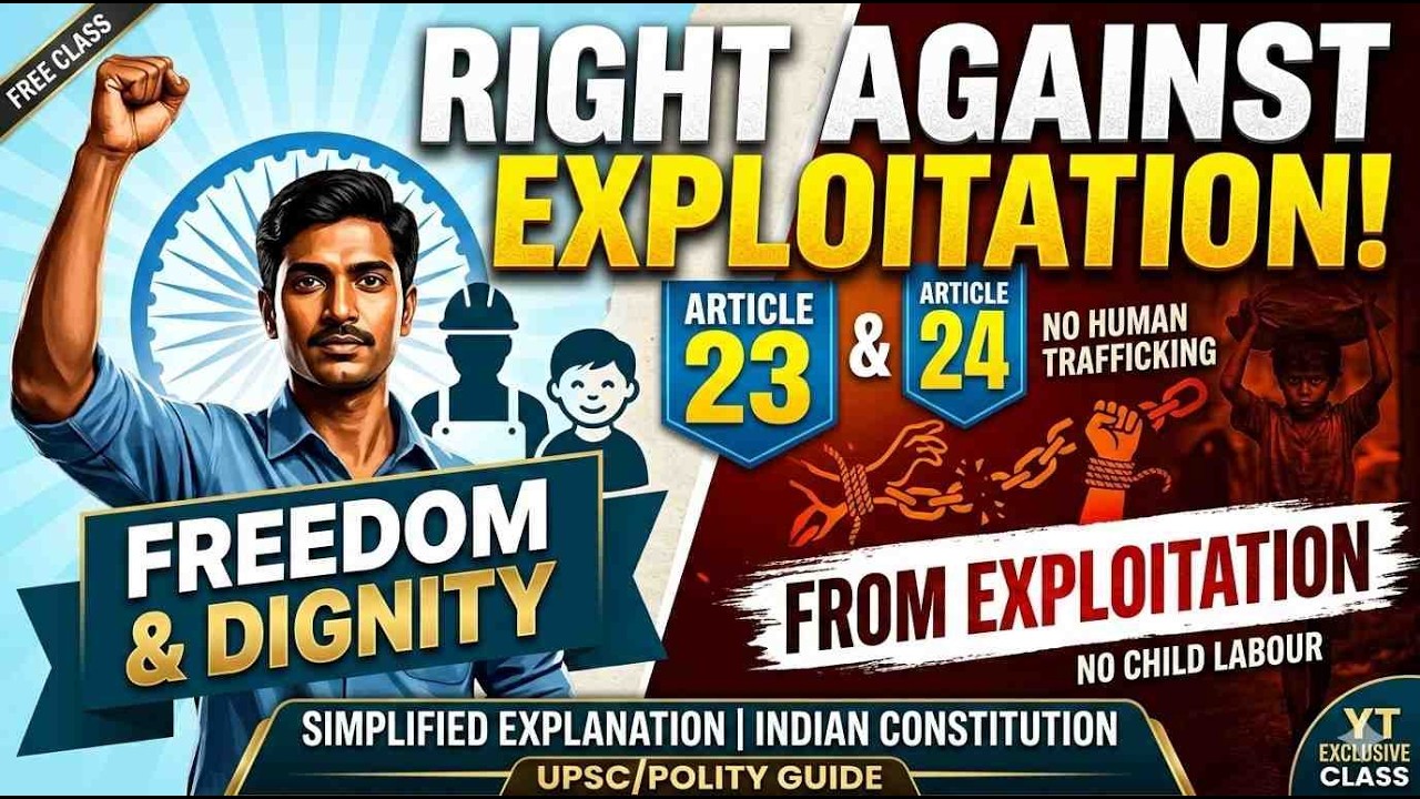 Right Against Exploitation: Articles 23 & 24 Explained | Fundamental Rights | Indian Constitution