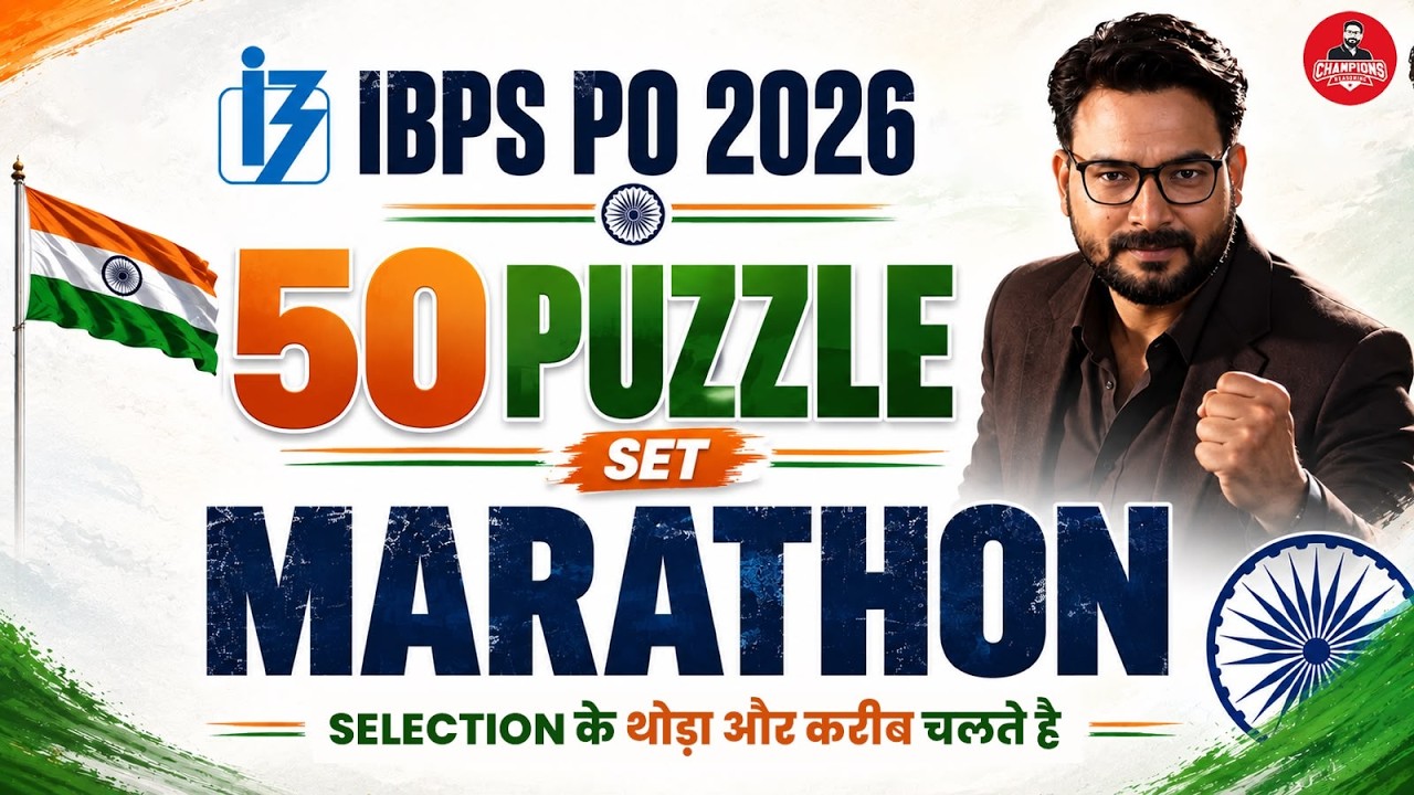 IBPS PO 2026 Reasoning Puzzle Marathon 🚀 | 50 Important Puzzles | Saurav Sir