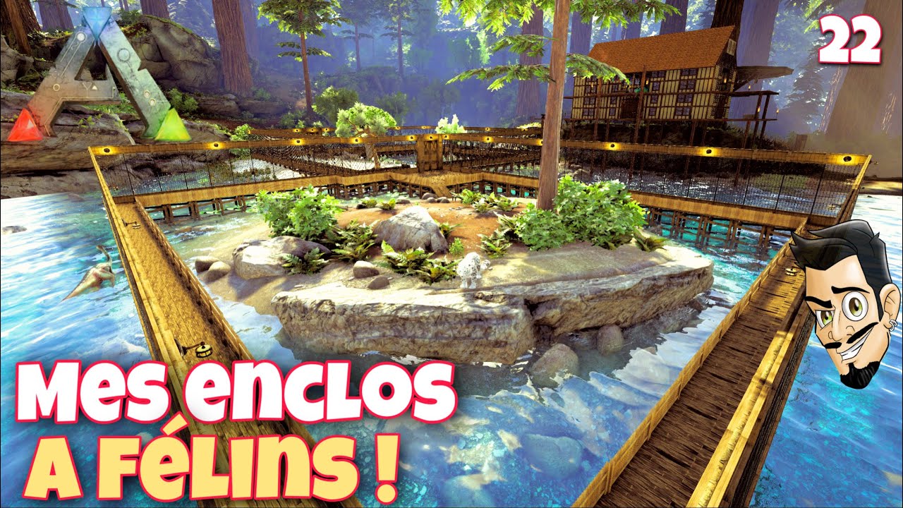 JE CONSTRUIS UN ENCLOS INCROYABLE DANS LA REDWOOD ! EP22 - ARK THE ISLAND FR - Ark Survival Evolved