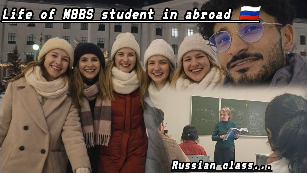 A day of MBBS⚕️abroad 🇷🇺 student🧑‍⚕️in Russian language class || Doctor's diaries|| #pskovuniversity