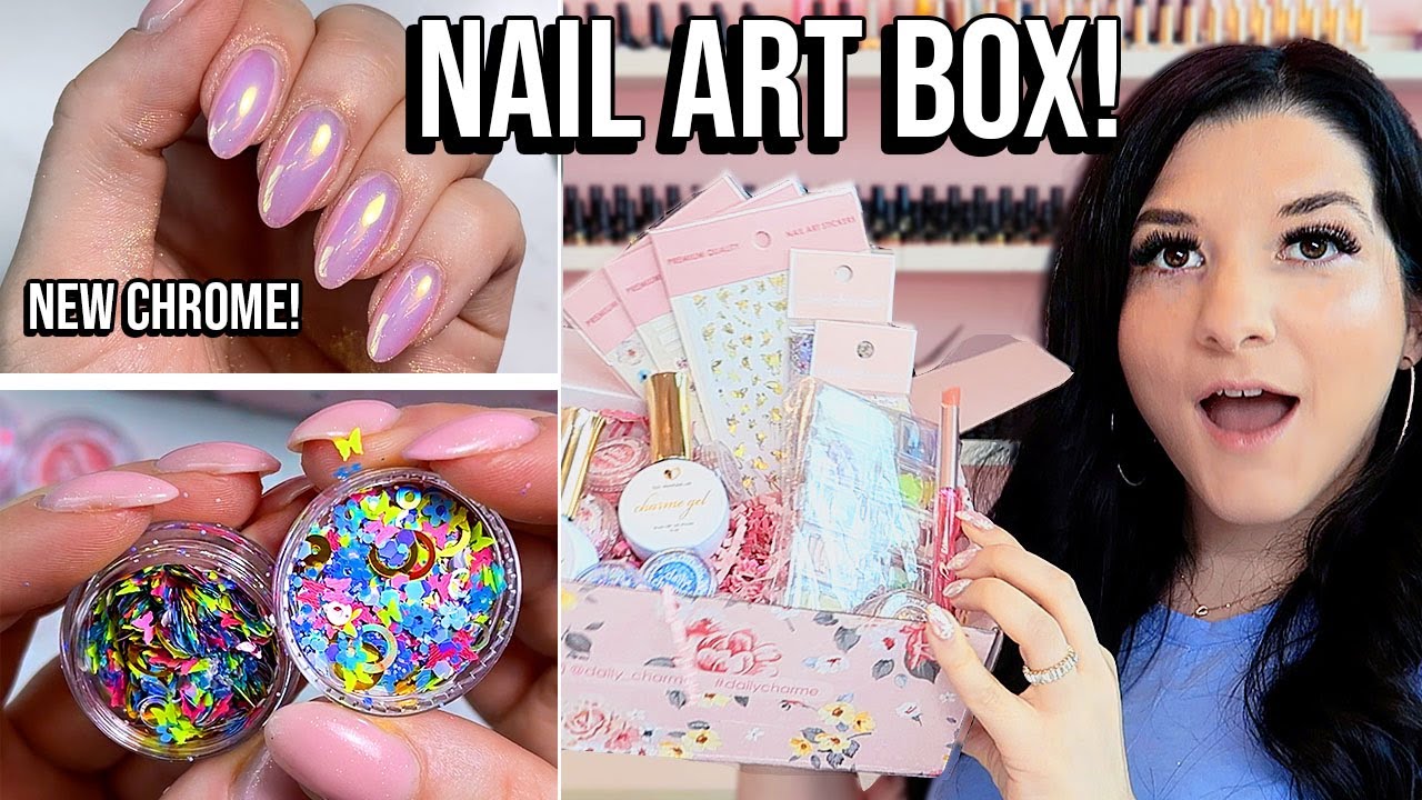 Mystery Nail Art Box! 😱 Plus NEW iridescent nail powder!