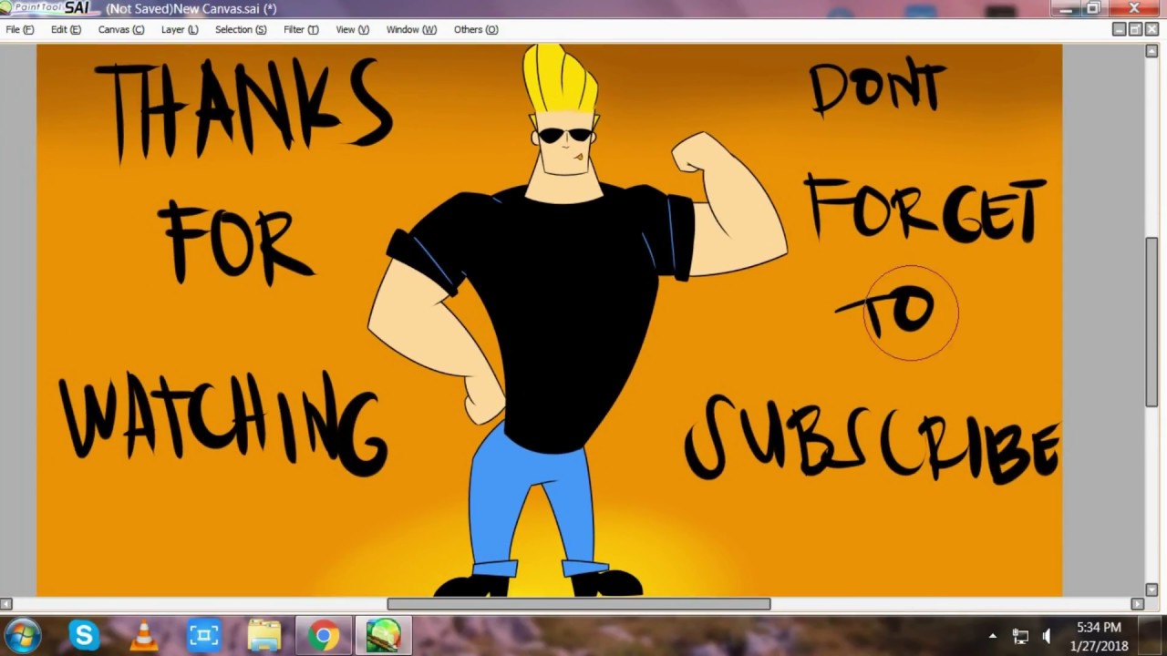 How to Draw Johnny Bravo (Speed Drawing)