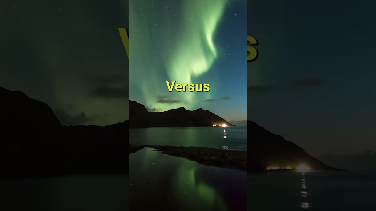 Northern Light - Expectation vs Reality #iceland #northernlights #travel