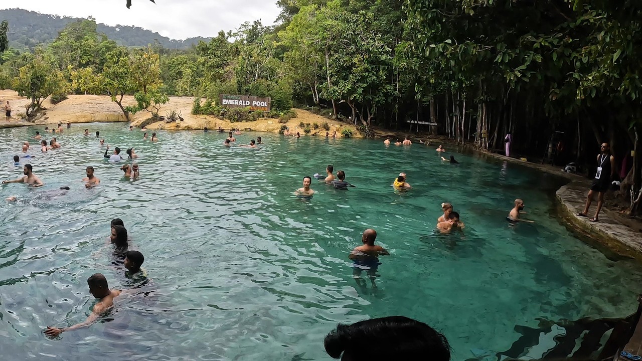 🌴 Jungle Adventure to Thailand's Hidden Paradise | Emerald Pool & Blue Pool Crystal Clear Swim!